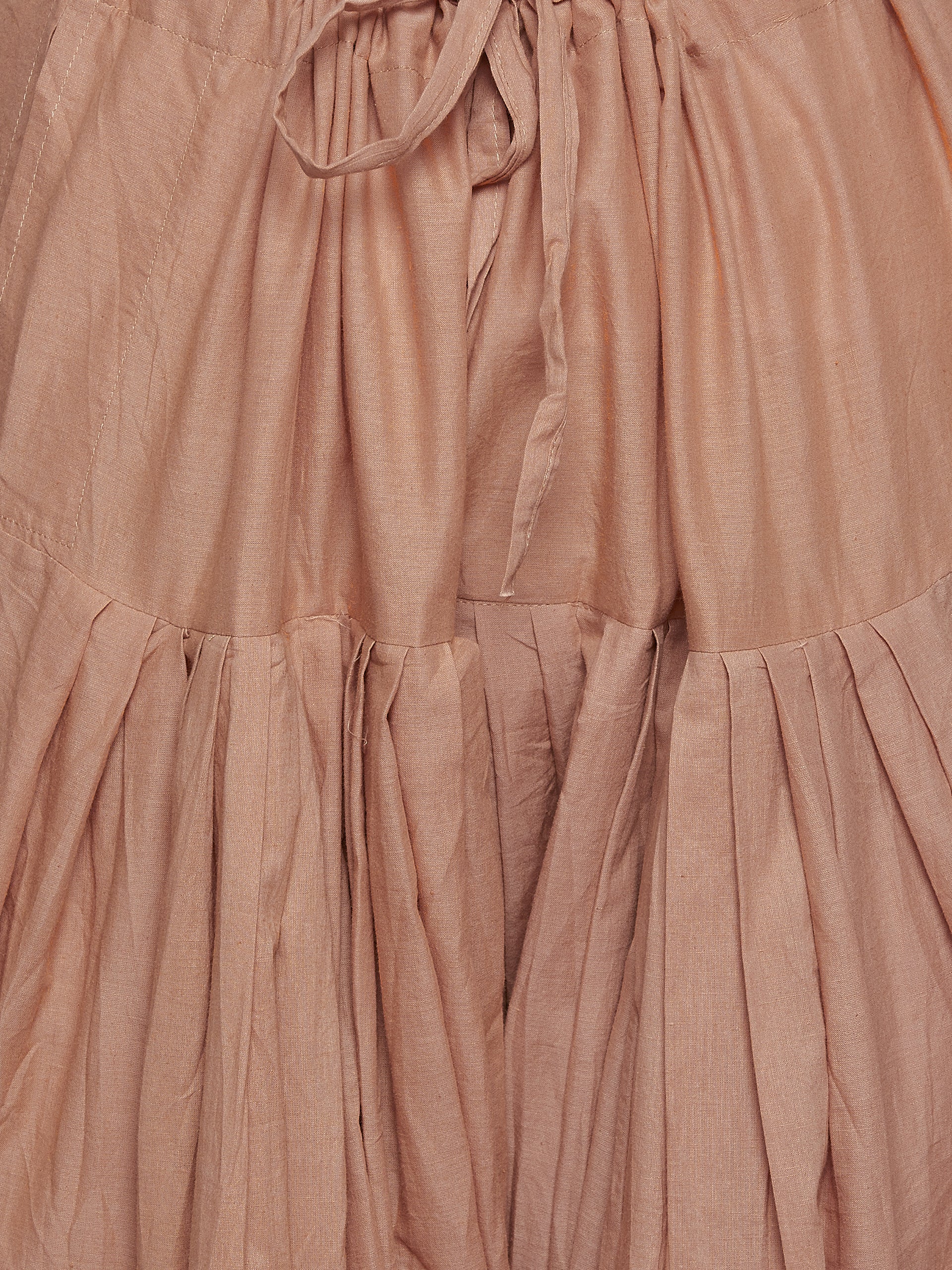 Brown Cotton Plain Patiala with Dupatta