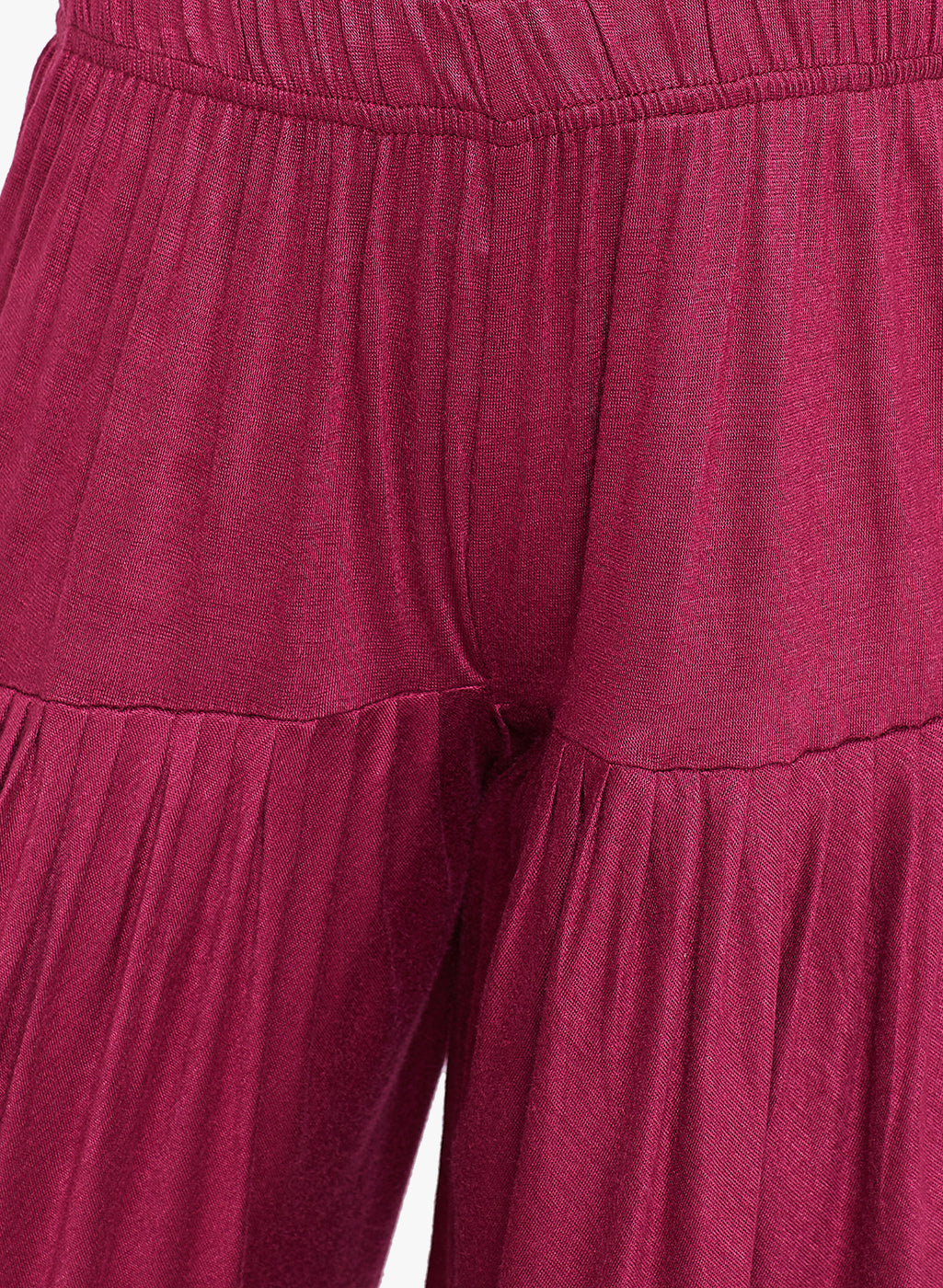 Maroon Viscose Dhoti Pants