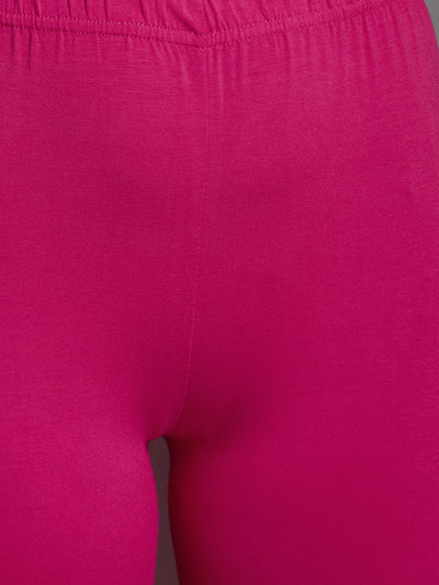 Magenta Viscose Ankle Legging