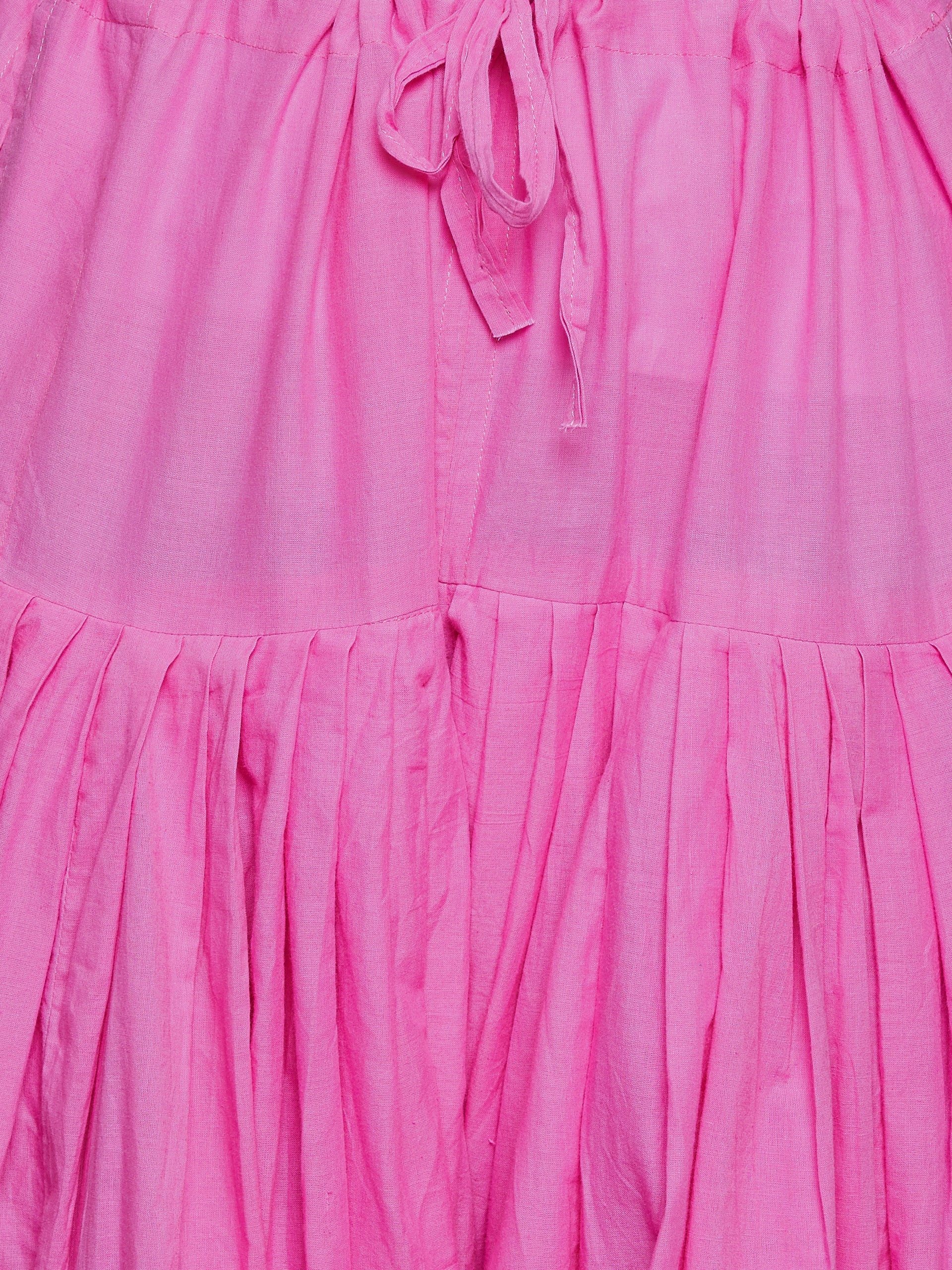 Light Pink Plain Cotton Patiala with Dupatta