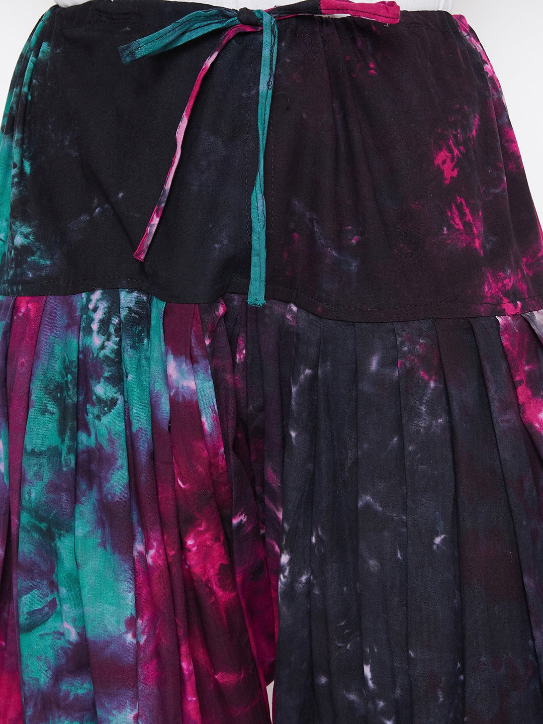 Tie & Dye Printed Cotton Patiala with Dupatta