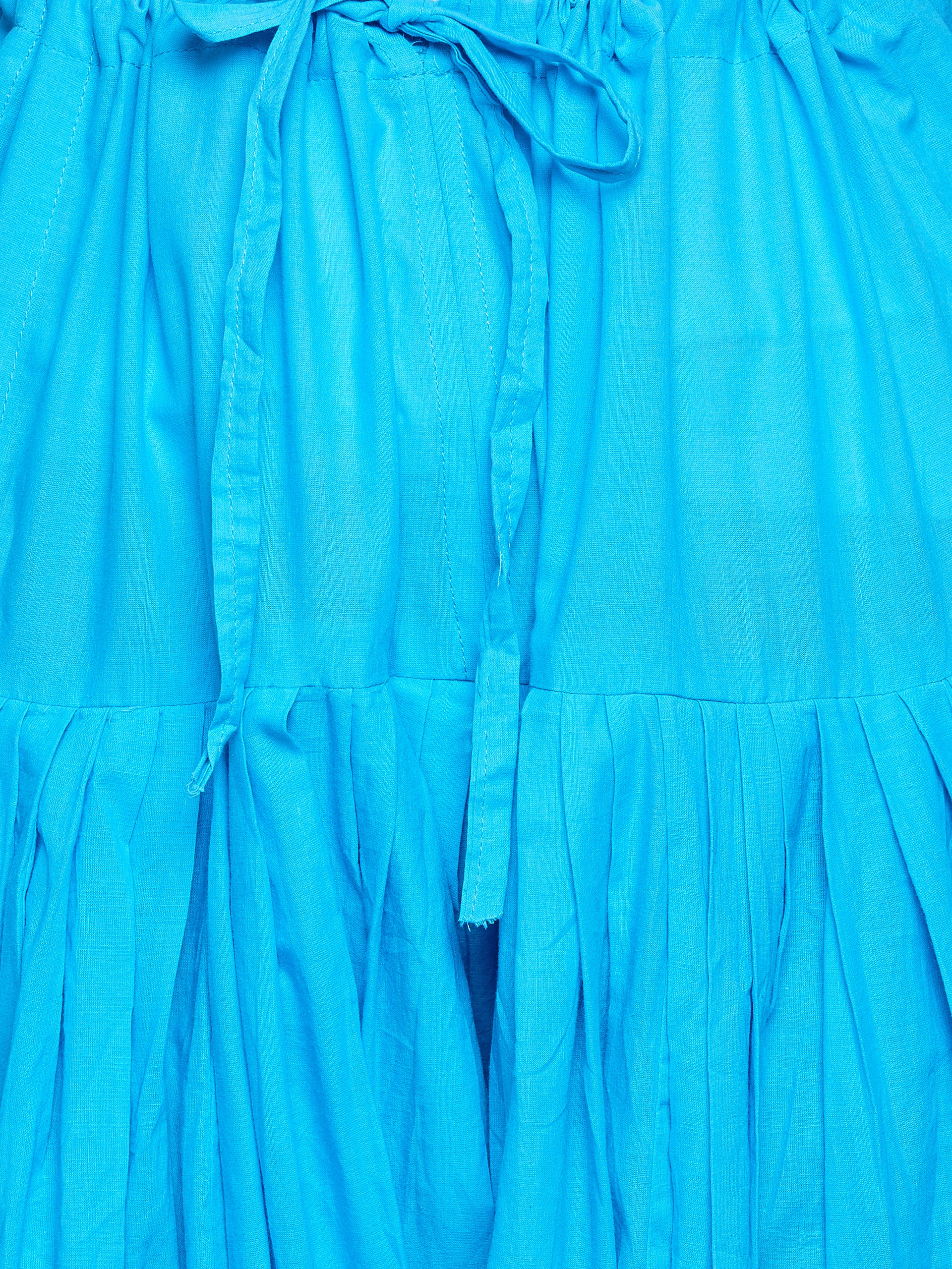Sky Blue Cotton Pain Patiala with Dupatta