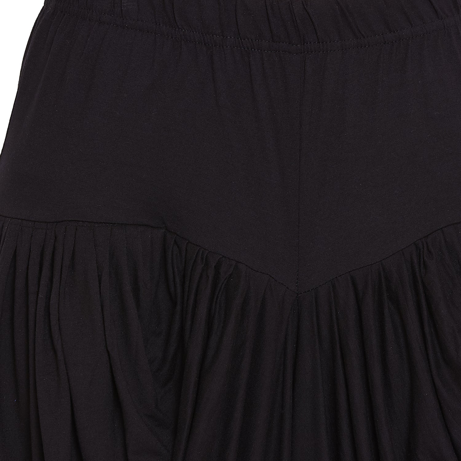 Black Viscose Plain Dhoti