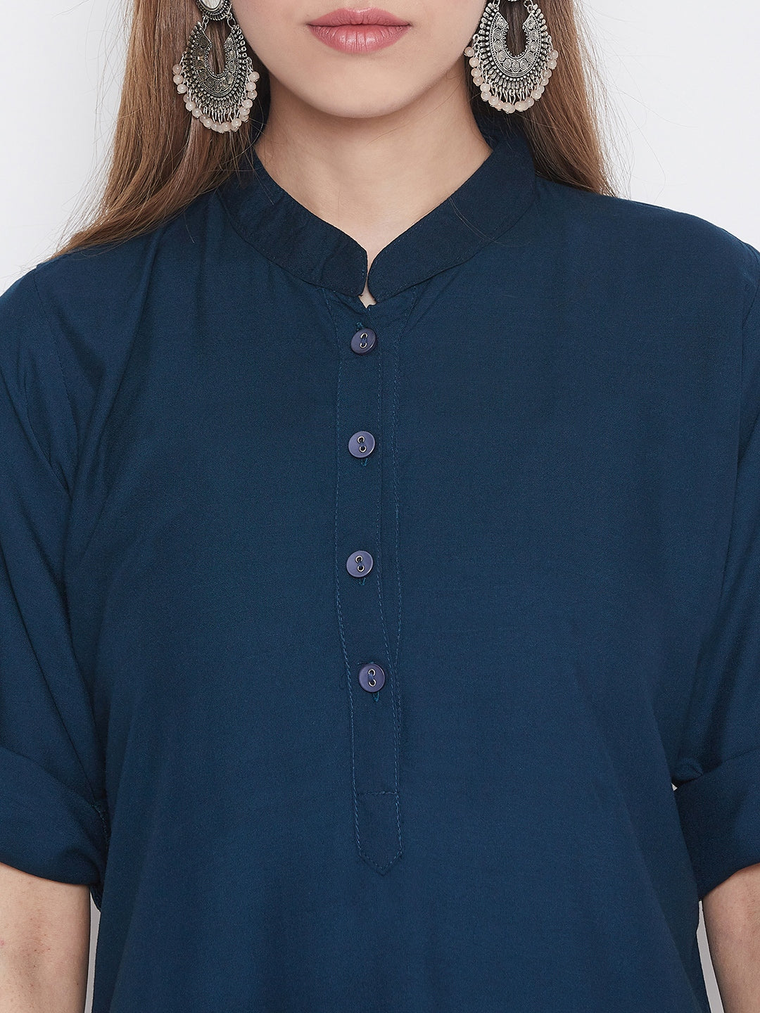 Tie & Dye Print Patiala with Blue Kurti Set