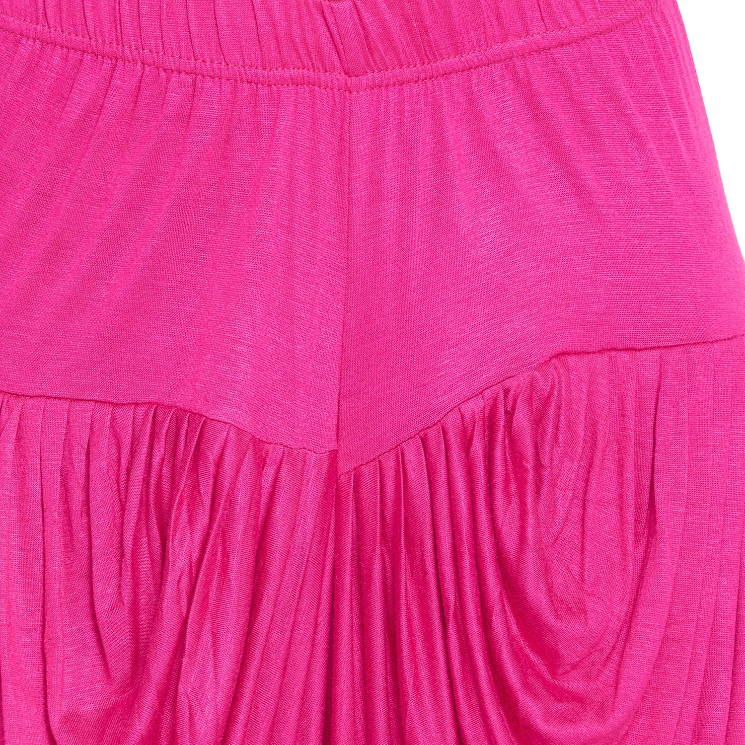 Pink Viscose Plain Dhoti