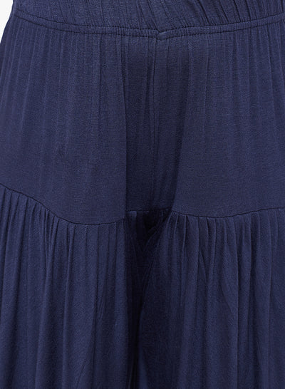 Navy Blue Viscose Dhoti Pants