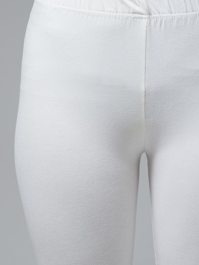 White Viscose Ankle Legging