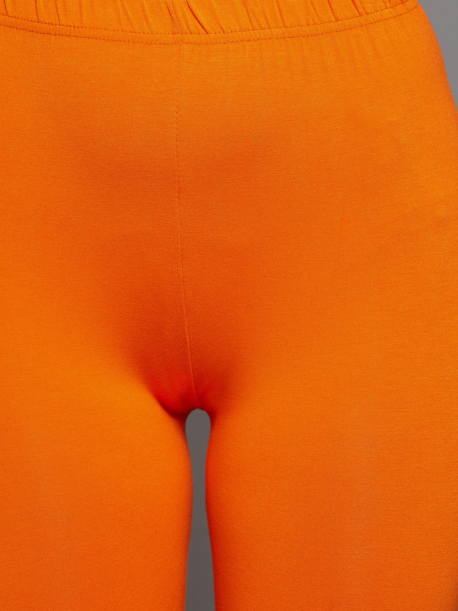 Orange Viscose Ankle Legging