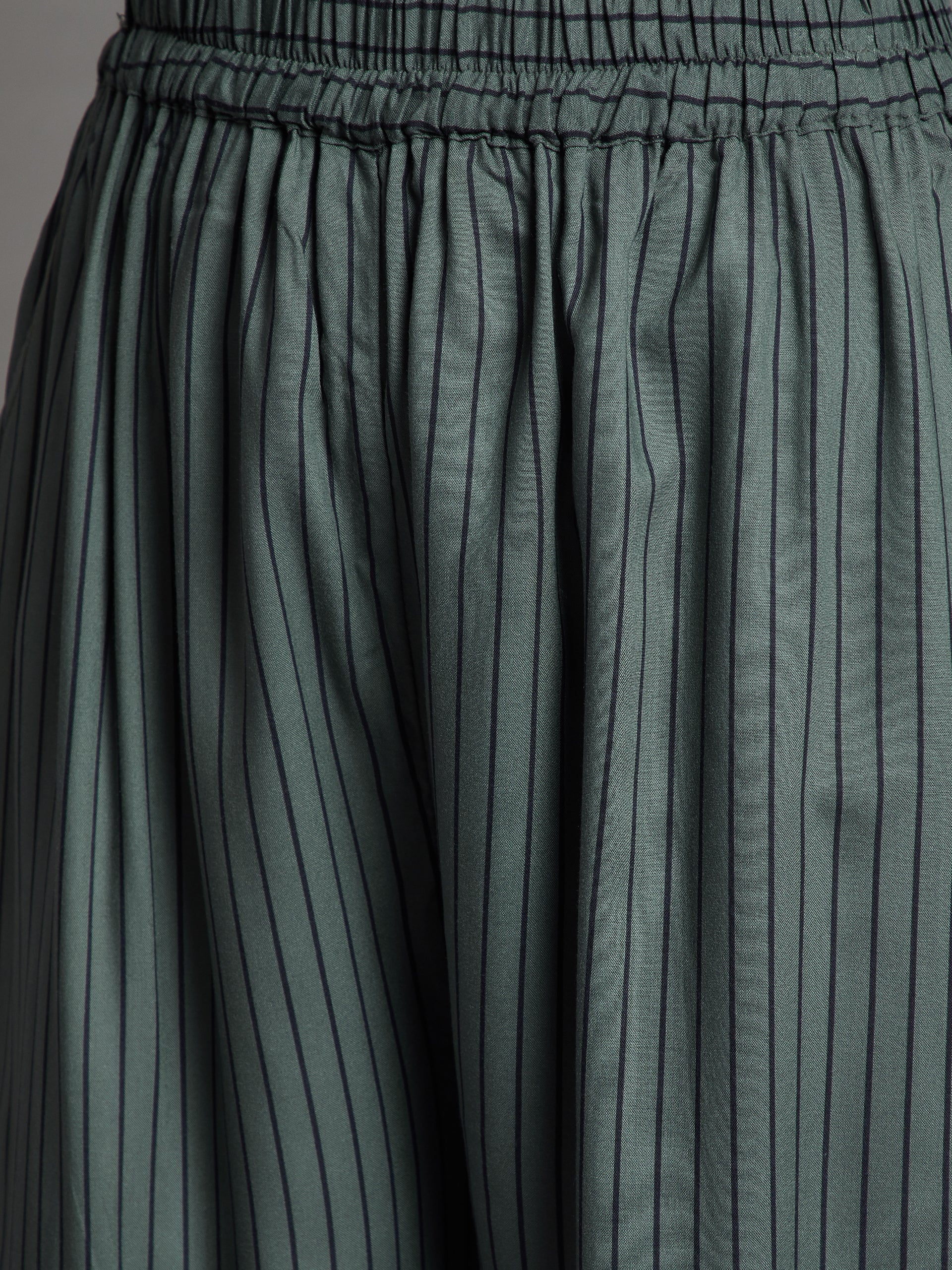 Olive with Black Stripes Palazzo