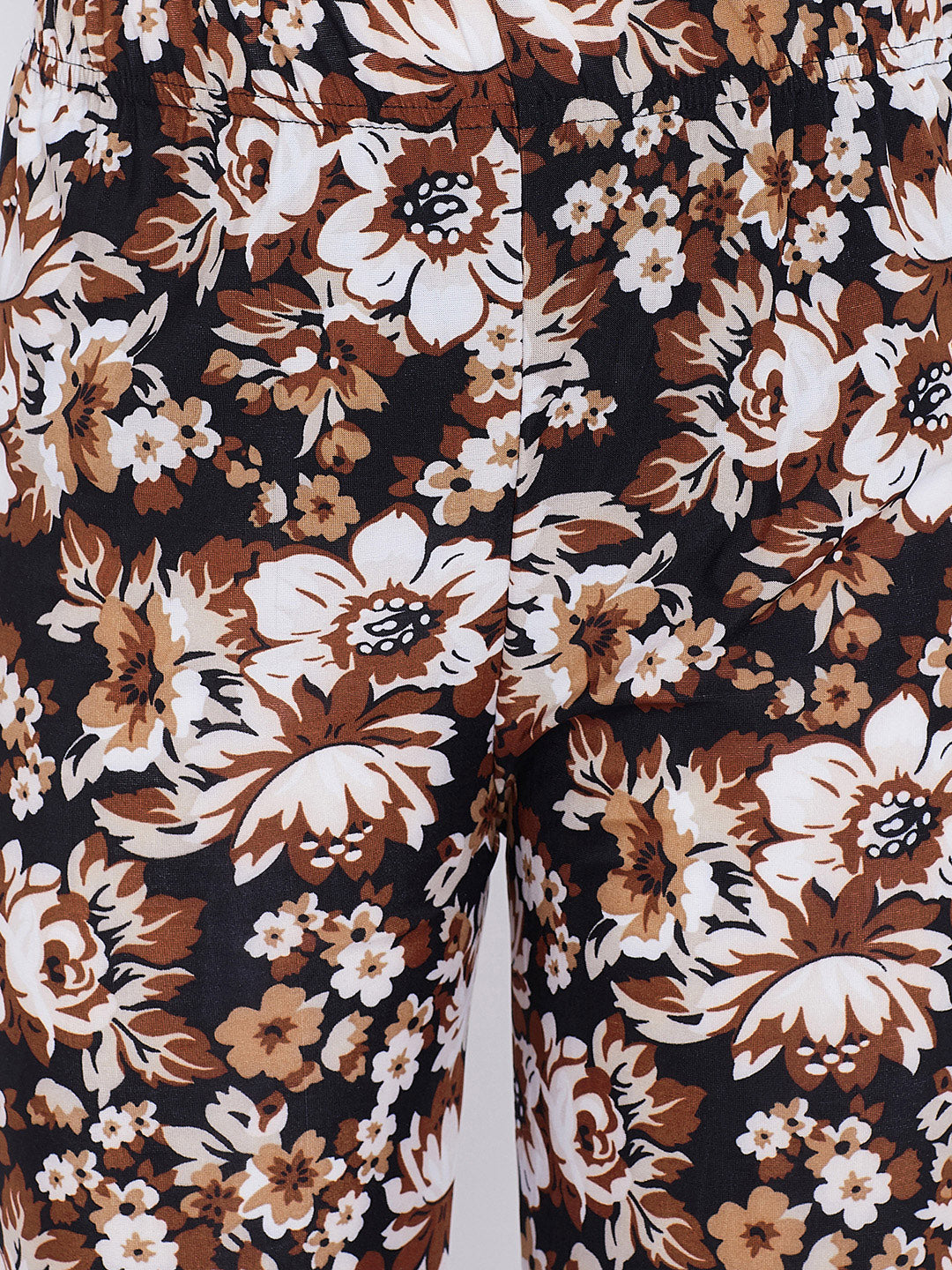Brown Floral Printed Palazzo