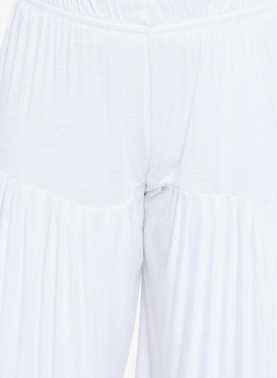White Viscose Dhoti Pants