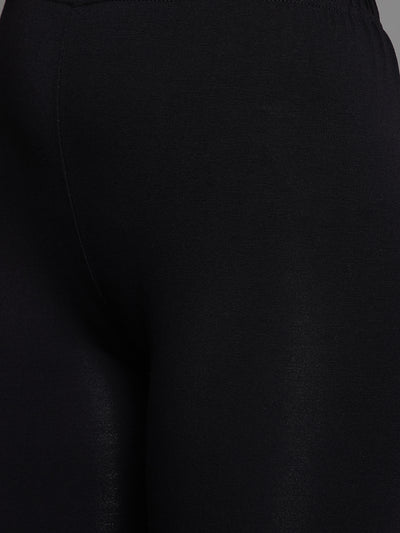 Black Viscose Chudidar Leggings