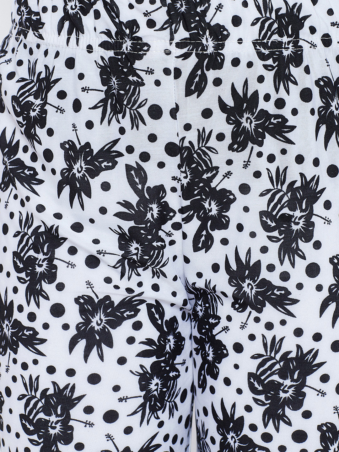 Polka Floral Printed Palazzo