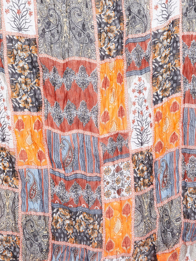 Patch work Printed Cotton Patiala with Dupatta