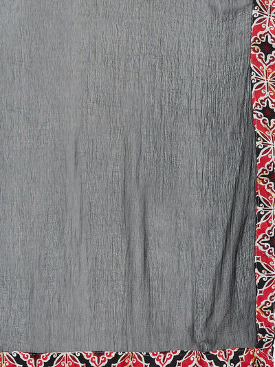 Block floral Print Rayon Printed Patiala with Dupatta