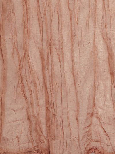 Brown Cotton Plain Patiala with Dupatta