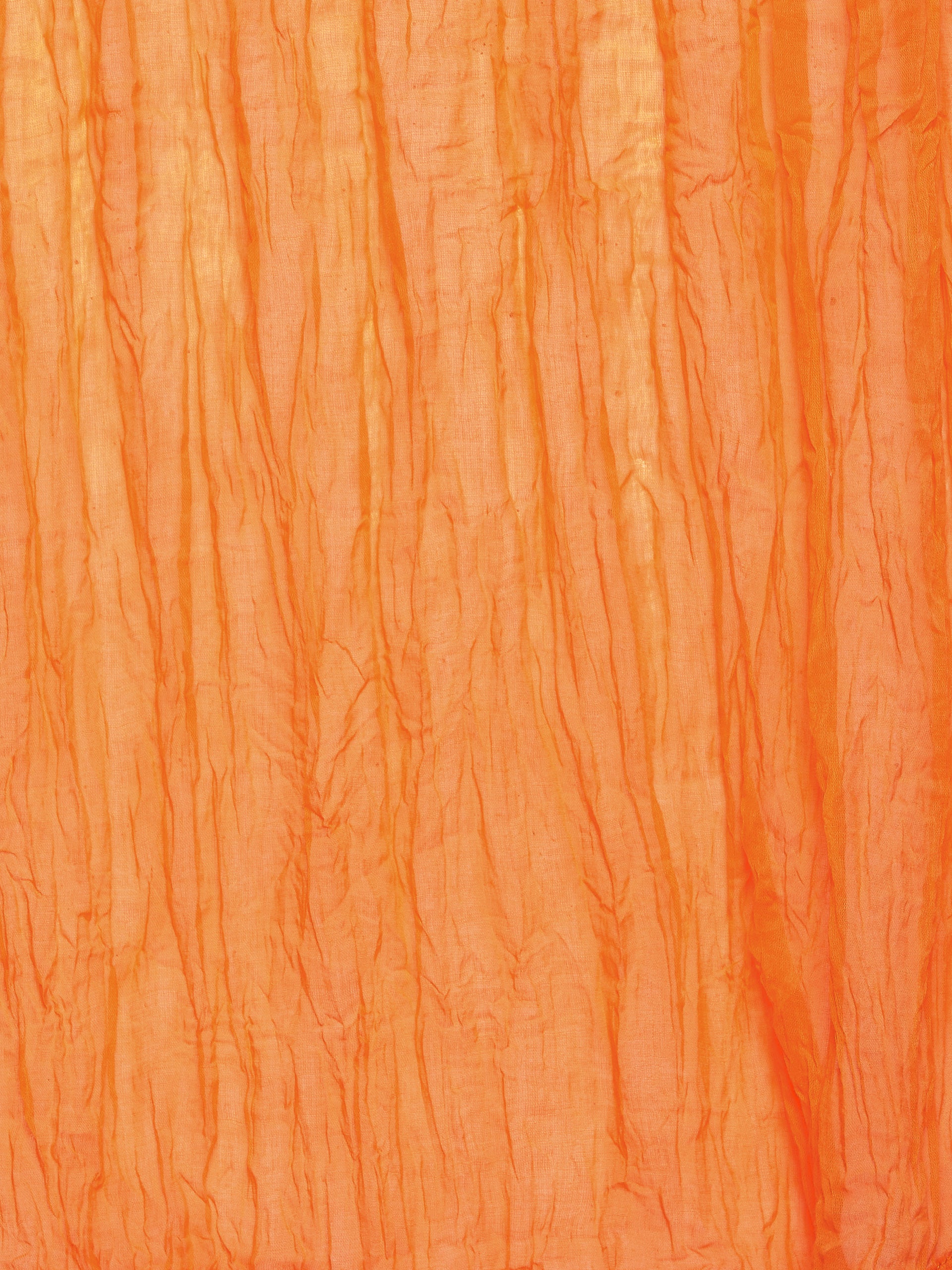 Orange Cotton Plain Patiala with Dupatta