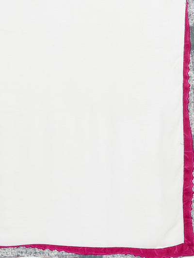 Striped Pattern Rayon Printed Patiala with Dupatta