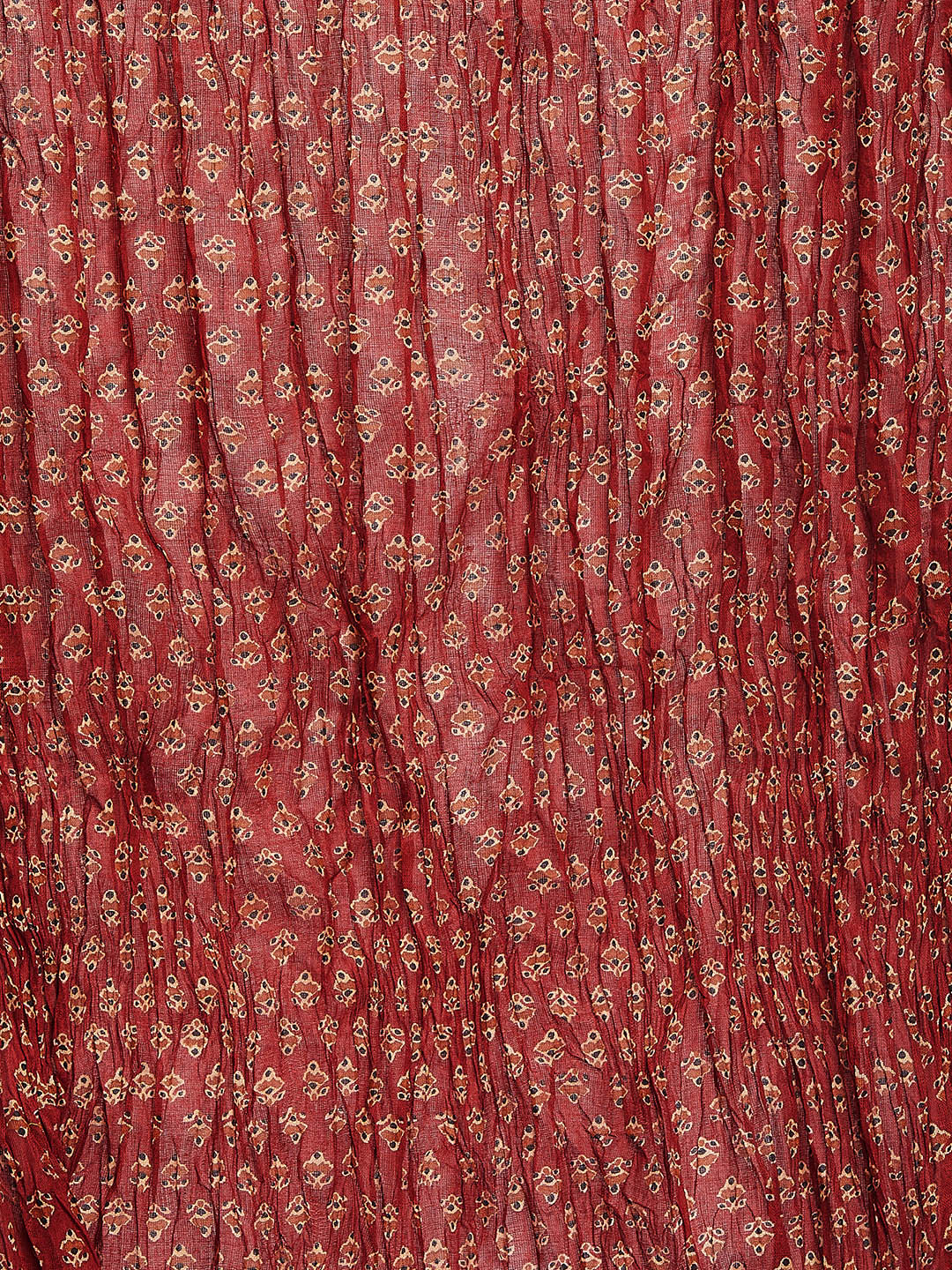 Ditsy Print Patiala with Fawn Kurti Set