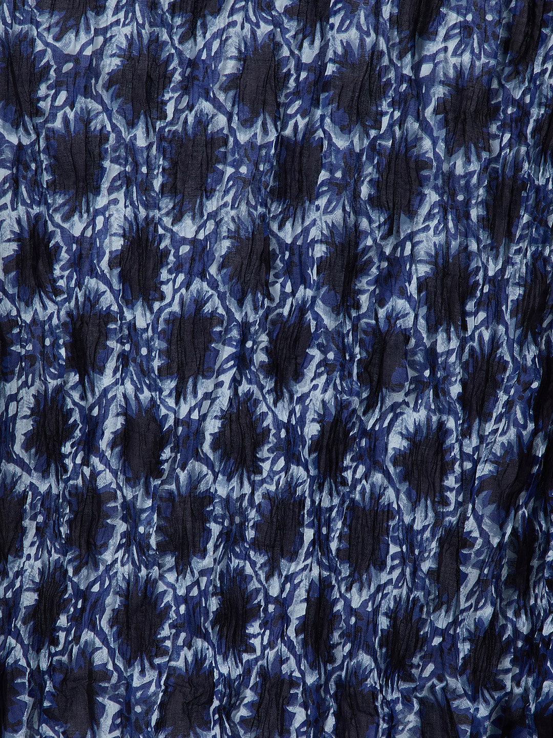 Damask Print Patiala with Navy Blue Kurti Set