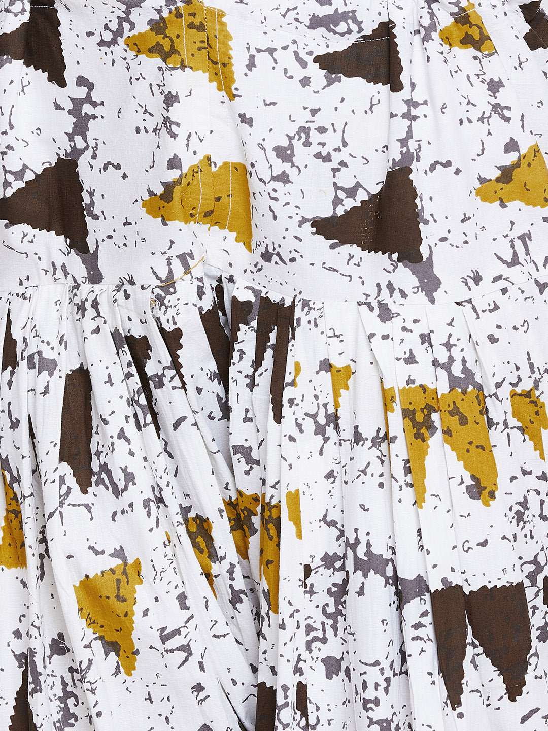 Vector Print Patiala with Mustard Kurti Set