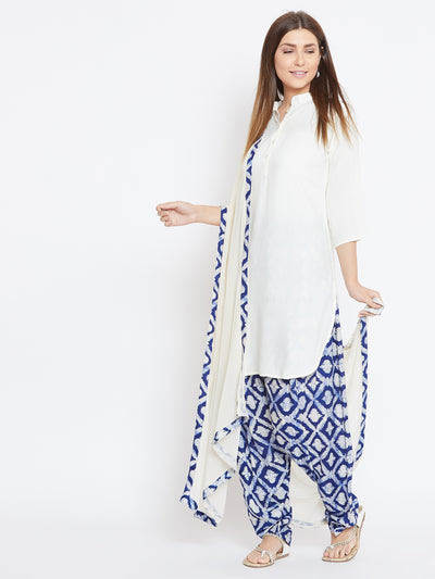 White Solid Color Kurti 36"