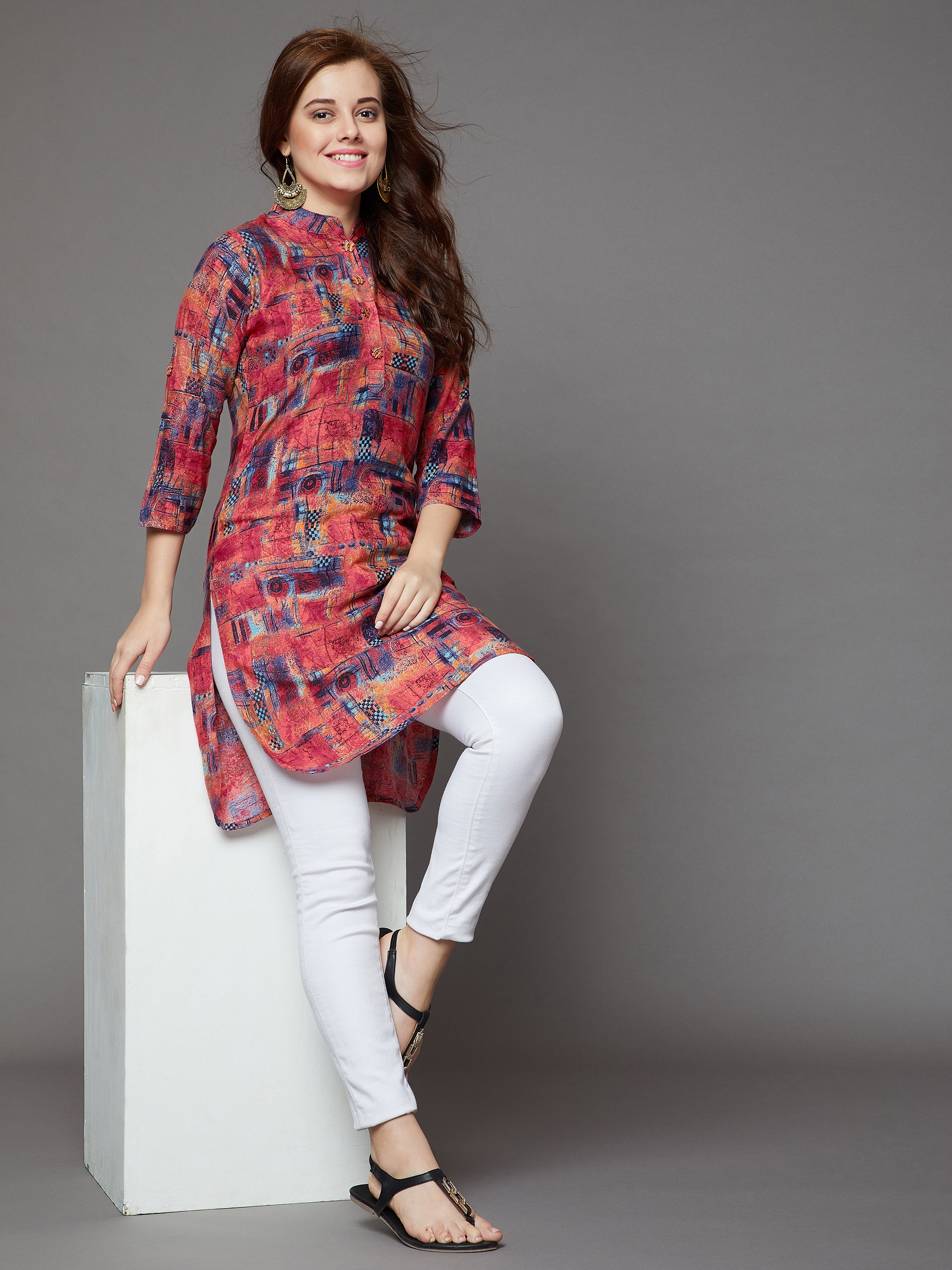 Abstract Printed Kurti